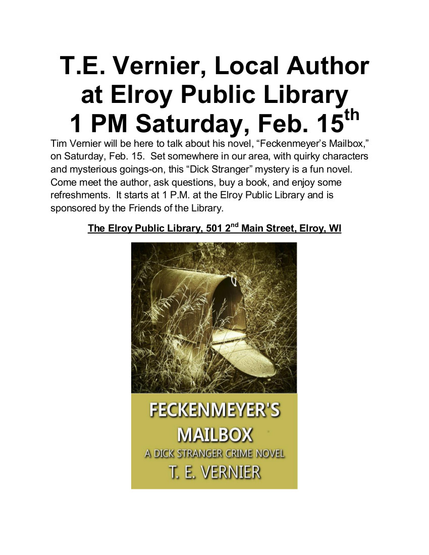 Feckenmeyer's Mailbox -- Elroy Public Library Poster gimp